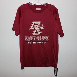 3/$88- new Boston College Eagles men's ice hockey Under Armour Loose Fit shirt